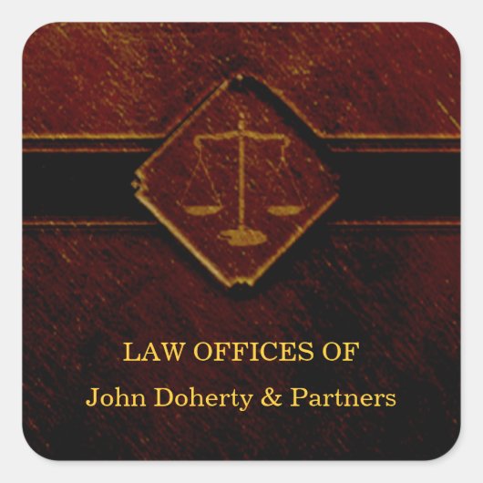 正義はかりで測の スクエアシール (正面)