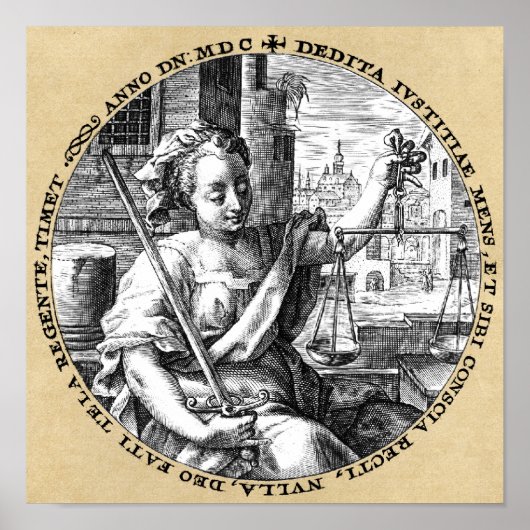 正義はかりで測の ポスター (正面)