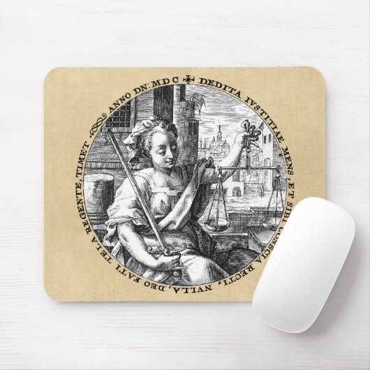 正義はかりで測の マウスパッド (マウス)