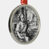 正義はかりで測の メタルオーナメント (右)