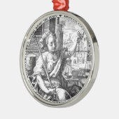 正義はかりで測の メタルオーナメント (左)