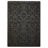 正義はかりで測の – モノグラムピンクグリッター クリップボード (裏面)