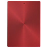 正義はかりで測の – モノグラム黒と赤 クリップボード (裏面)