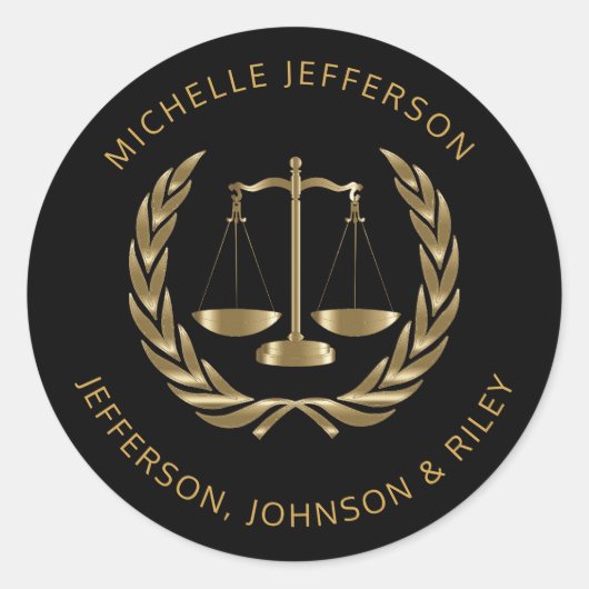 正義はかりで測の ラウンドシール (正面)