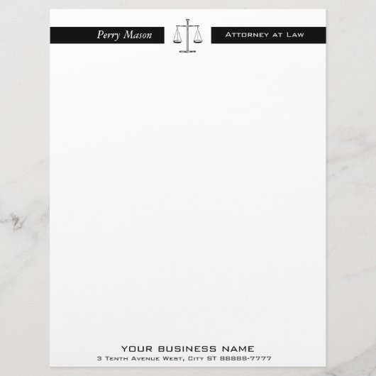 正義はかりで測の レターヘッド (正面)