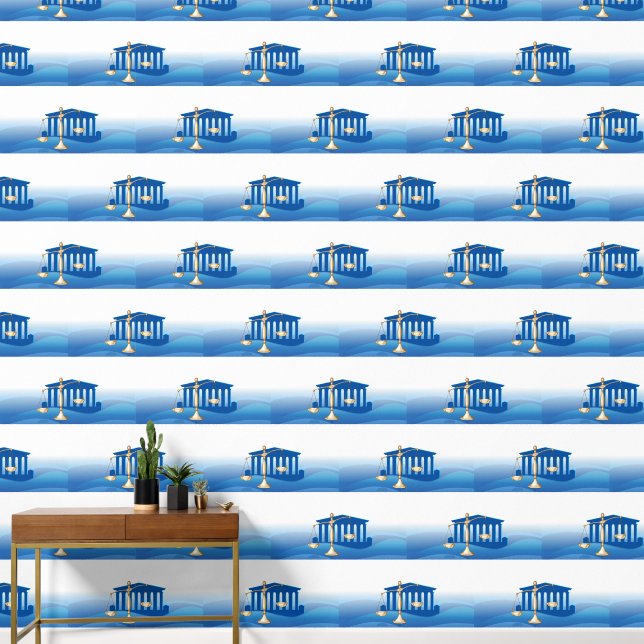 正義はかりで測の 壁紙 (廊下)