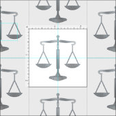 正義はかりで測の |法律の贈り物 ファブリック (タイル)