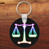 正義はかりで測の |法律 キーホルダー (正面)