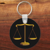 正義はかりで測の |法律 キーホルダー (正面)