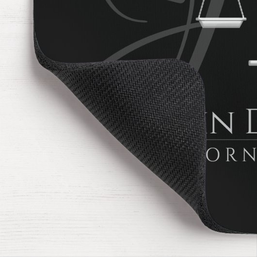 正義はかりで測の |法律 マウスパッド (コーナー)