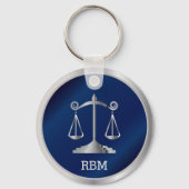 正義はかりで測の |法 – 海軍 キーホルダー (正面)