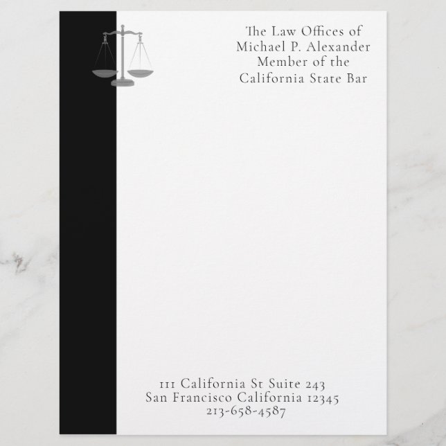 正義はかりで測 レターヘッド (正面)