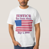 正義はずっとされたTシャツです Tシャツ (正面)