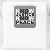 正義は平和を知っている スクエアシール (バッグ)