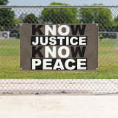 正義は平和を知っている 横断幕 (インサイチュ)