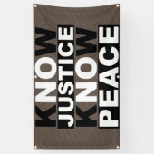 正義は平和を知っている 横断幕 (縦)