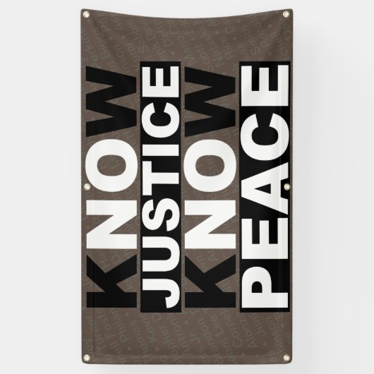 正義は平和を知っている 横断幕 (縦)