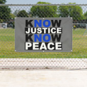 正義は平和を知っている 横断幕 (インサイチュ)