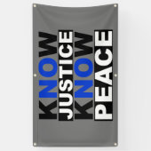 正義は平和を知っている 横断幕 (縦)