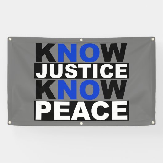 正義は平和を知っている 横断幕 (横)