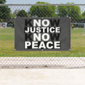 正義は平和を知っている 横断幕 (インサイチュ)