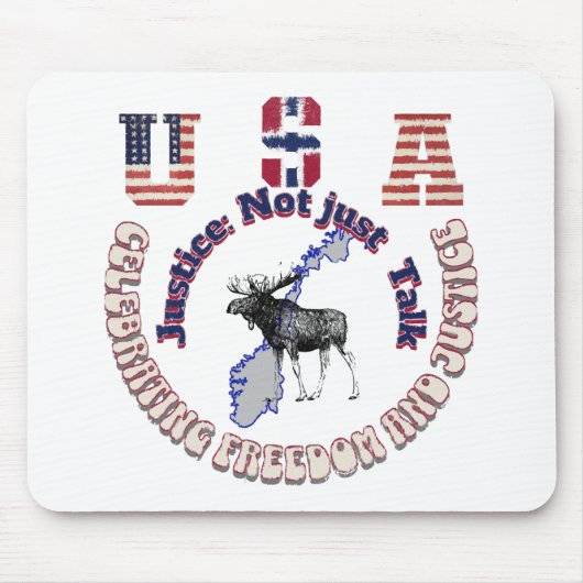 正義は話すだけではない マウスパッド (正面)