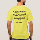 正義をして下さい Tシャツ (裏面)