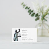 正義を保持するはかりで測司法長官 名刺 (スタンド正面)