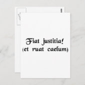 正義を果たしなさい。(ただし、天国秋) ポストカード (正面/裏面)