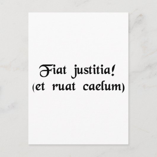 正義を果たしなさい。(ただし、天国秋) ポストカード (正面)