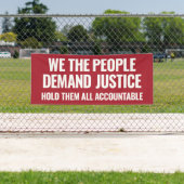 正義を求める | 6フィートのバナー | レッド 横断幕 (インサイチュ)