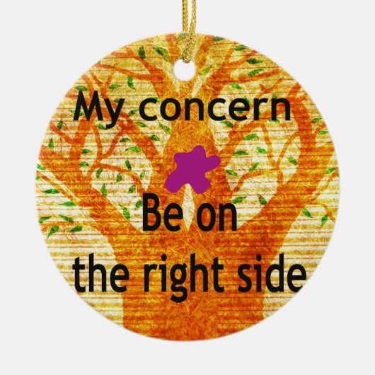 正義バオバブのヴィンテージ観に根ざす セラミックオーナメント (正面)