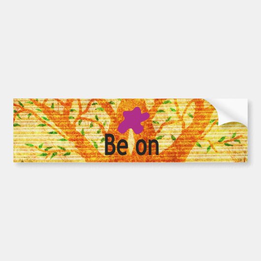 正義バオバブのヴィンテージ観に根ざす バンパーステッカー (正面)