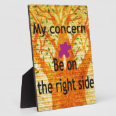 正義バオバブのヴィンテージ観に根ざす フォトプラーク (側面)