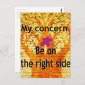 正義バオバブのヴィンテージ観に根ざす ポストカード (正面/裏面)