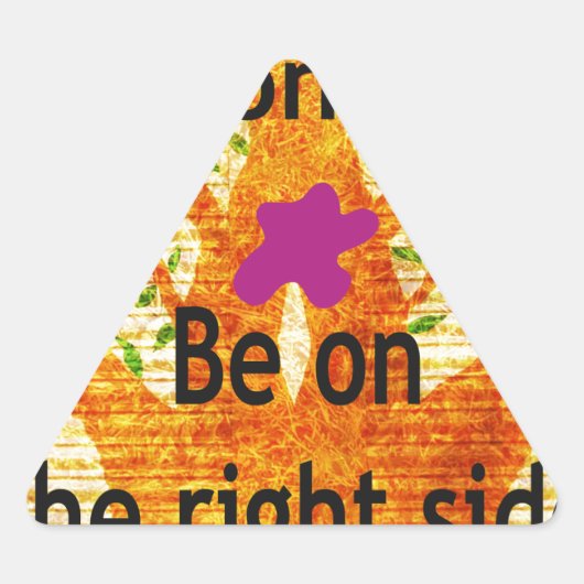 正義バオバブのヴィンテージ観に根ざす 三角形シール (正面)