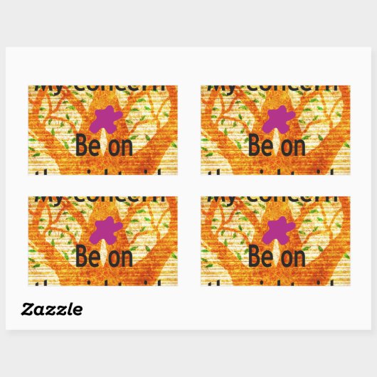 正義バオバブのヴィンテージ観に根ざす 長方形シール (シート)