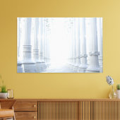 正義堂にキャンバスを包んだ キャンバスプリント (インサイチュ (リビング))