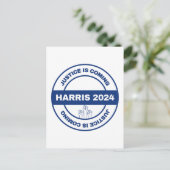 正義来は | カマラハリスウォルズ選挙 ポストカード (スタンド正面)