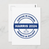 正義来は | カマラハリスウォルズ選挙 ポストカード (正面/裏面)