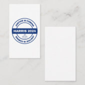 正義来は | カマラハリスウォルズ選挙 名刺 (正面/裏面)