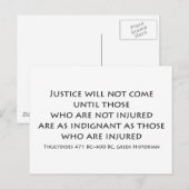 「正義来は...」 ポストカード (正面/裏面)