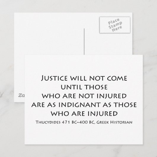 「正義来は...」 ポストカード (正面/裏面)