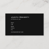 正義|の弁護士のはかりで測られる 名刺 (裏面)