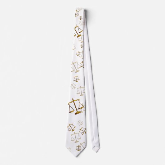正義|弁護士の分散させたスケール ネクタイ (正面)