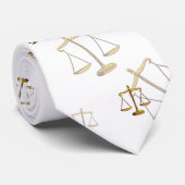 正義|弁護士の分散させたスケール ネクタイ (ロール)