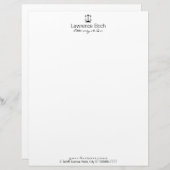 正義(法律)のはかりで測られる レターヘッド (正面/裏面)