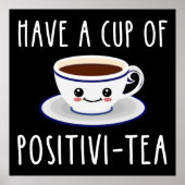 正茶を飲む ポスター (正面)