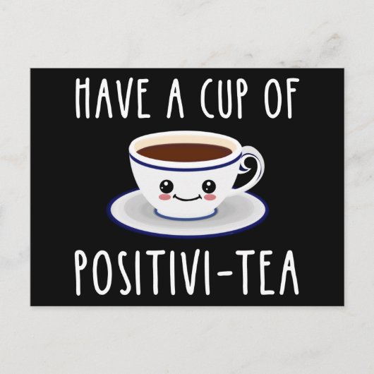 正茶を飲む ポストカード (正面)