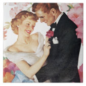 正装の若いカップル タイル (正面)